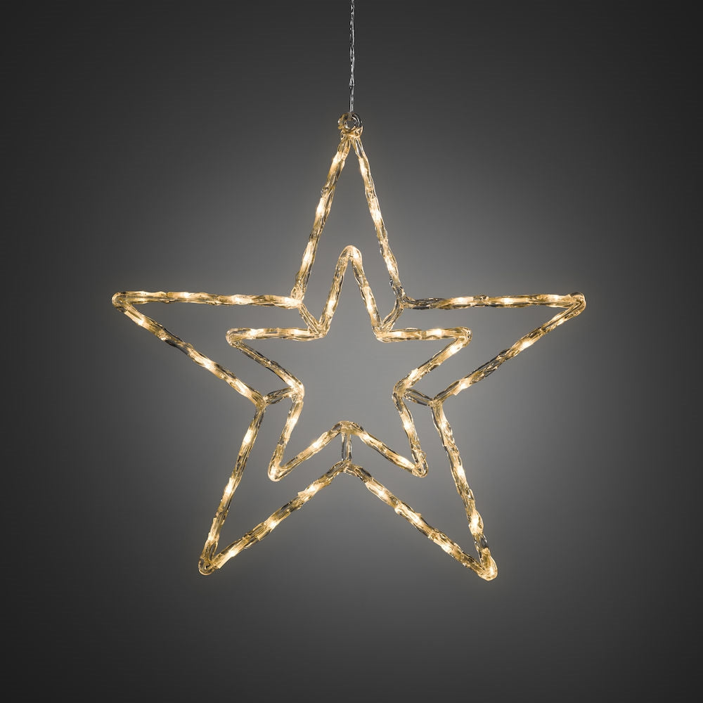 Konstsmide Acrylic Christmas Star Light Warm White LED
