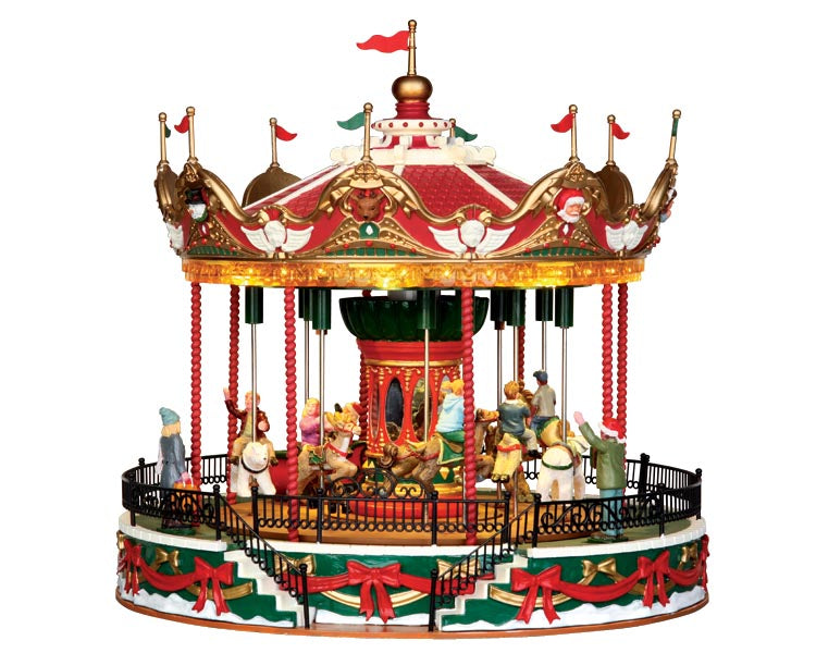 Lemax Santa Carousel Decoration