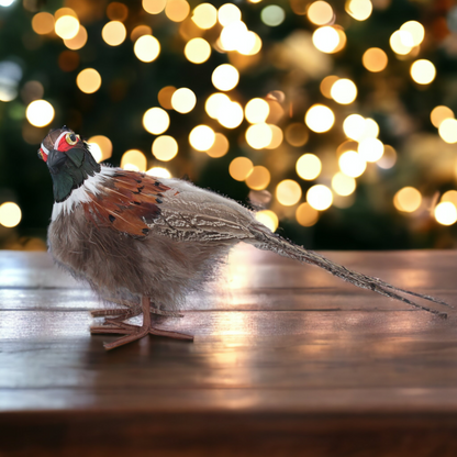 Feather Pheasant Ornament