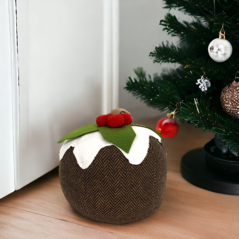 Christmas Pudding Door Stop