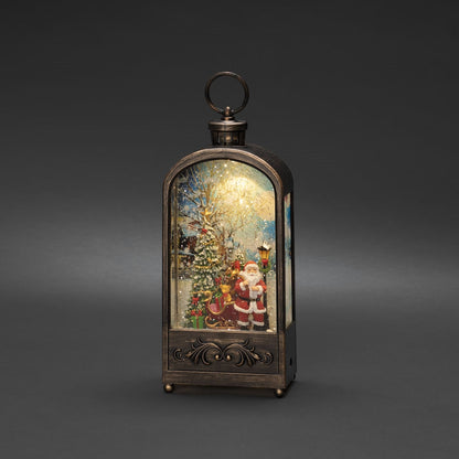 Konstsmide Santa with Christmas Tree Scene Water Lantern