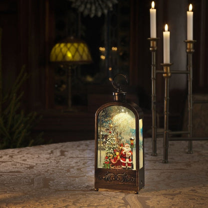 Konstsmide Santa with Christmas Tree Scene Water Lantern