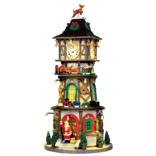 Lemax Christmas Clock Tower Caddington Village Decoration