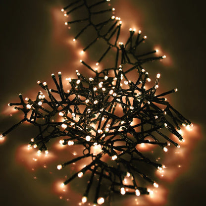 Noma 480 Antique White Christmas Cluster Lights