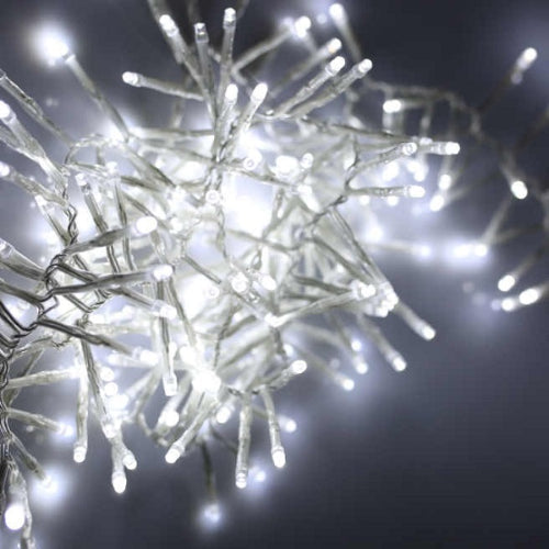 Noma 360 White Christmas Cluster Lights Clear Cable