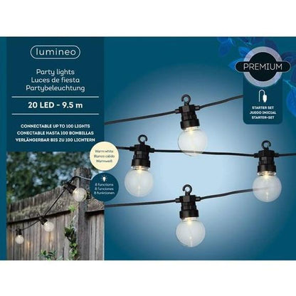 Lumineo 20 Clear Bulb Multi-Function Festoon Party Lights