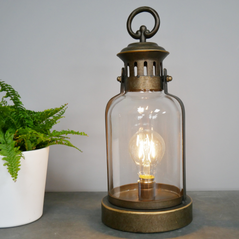 Industrial Style Glass Lantern