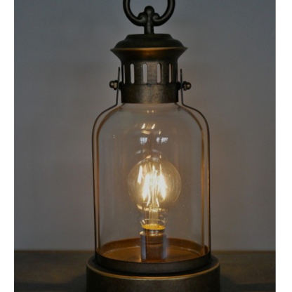 Industrial Style Glass Lantern