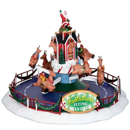 Lemax Reindeer On Holiday Santa's Wonderland Decoration