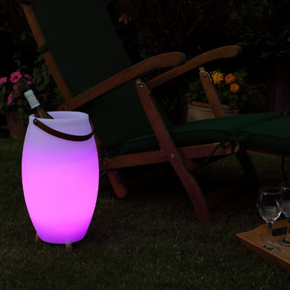 Noma Colour Changing Wine Cooler with Bluetooth Speaker