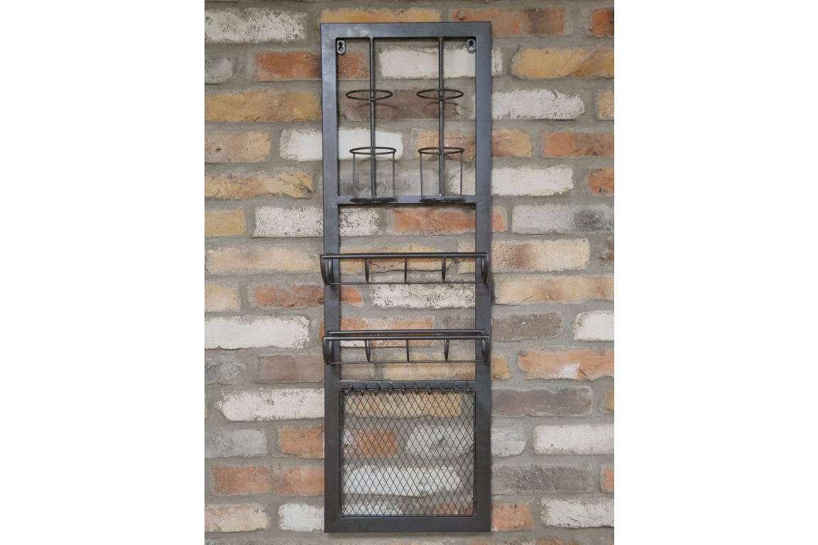 Industrial Style Wine Wall Unit