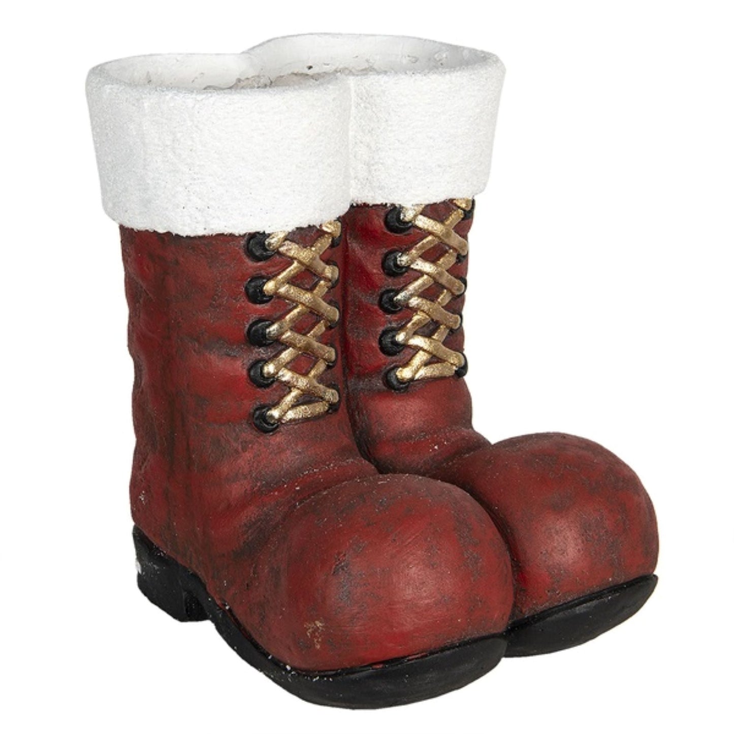 Large Red Santa Boots Christmas Decoration