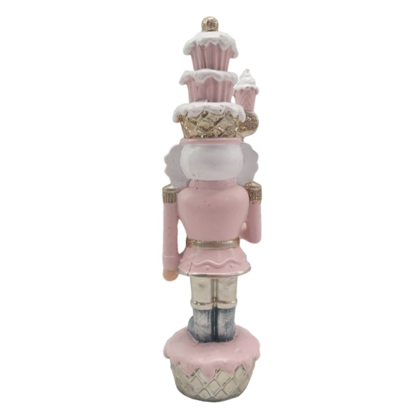 Christmas Pink Cupcake Nutcracker 16cm