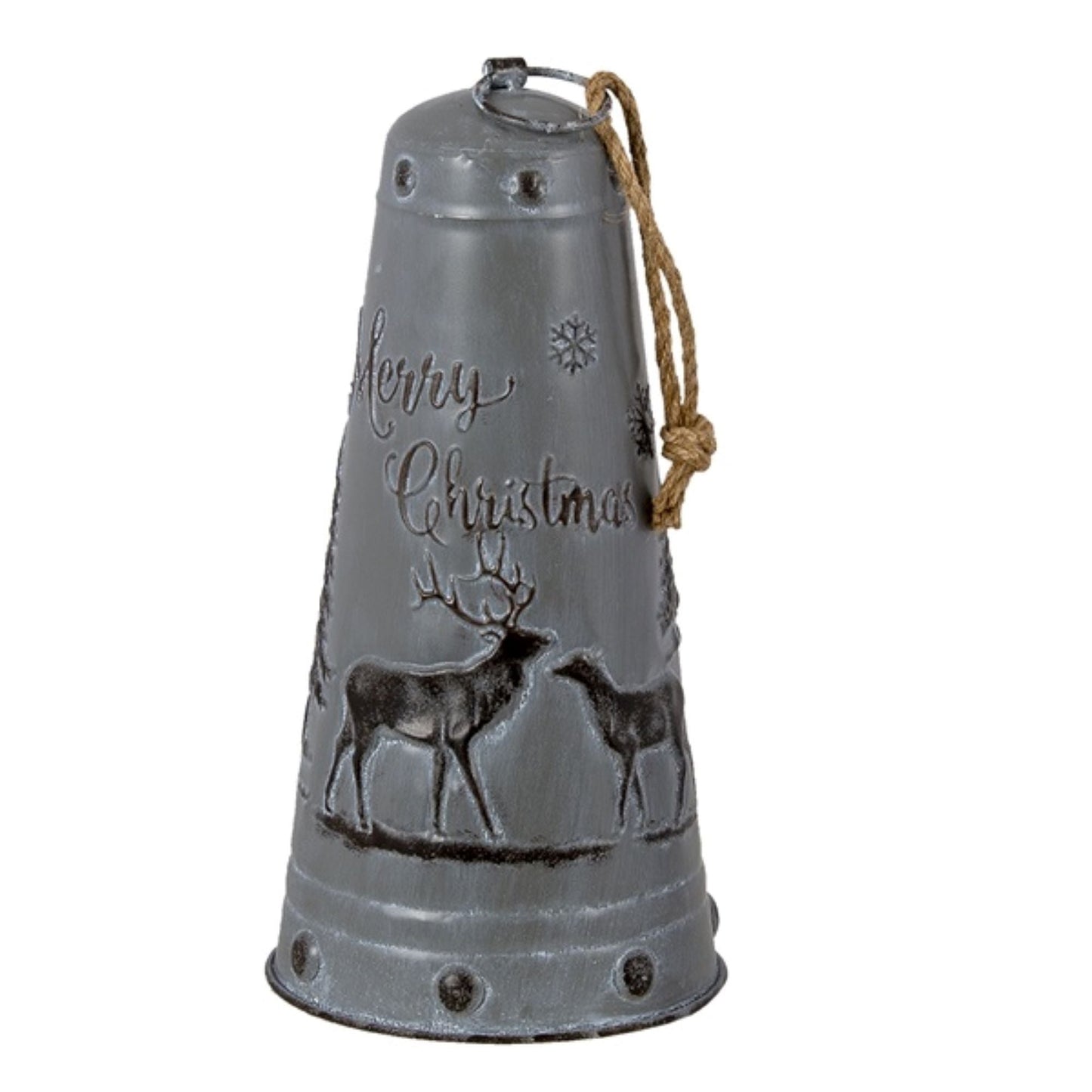 Rustic Style Large Christmas Metal Bell