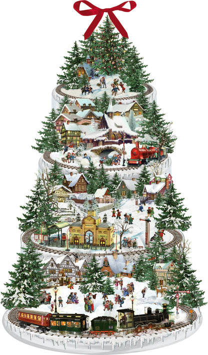 Coppenrath Vintage Style Christmas Railway Advent Calendar