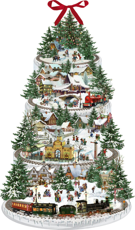 Coppenrath Vintage Style Christmas Railway Advent Calendar