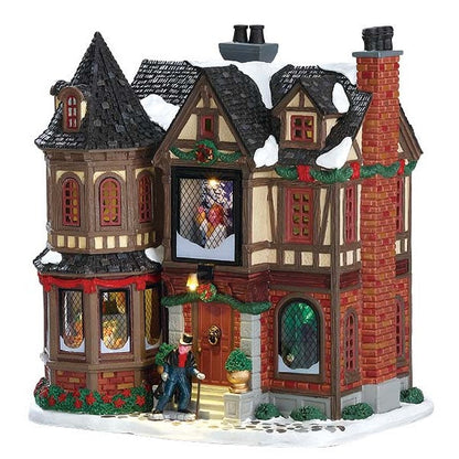 Lemax Scrooge's Manor Christmas Village Animated Musical Decoration