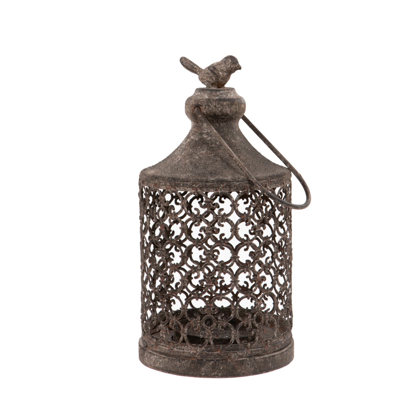 Cosenza Rustic Lantern with Bird Detail