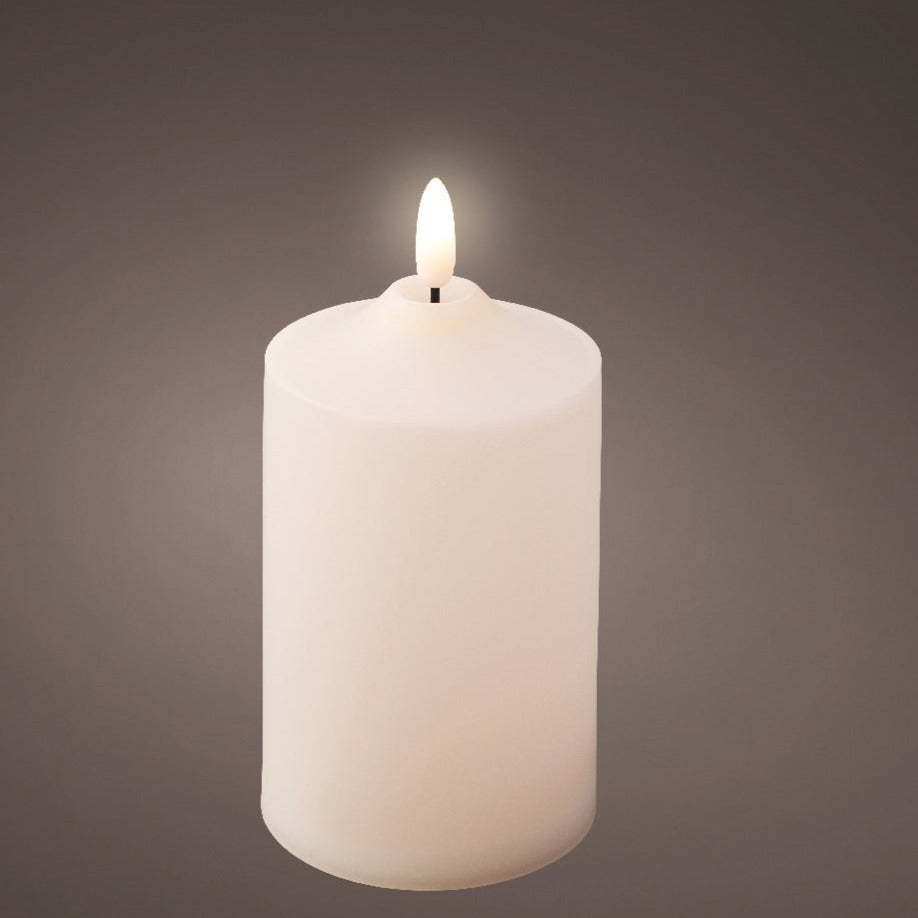 Outdoor LED Cream Church Candle 15cm