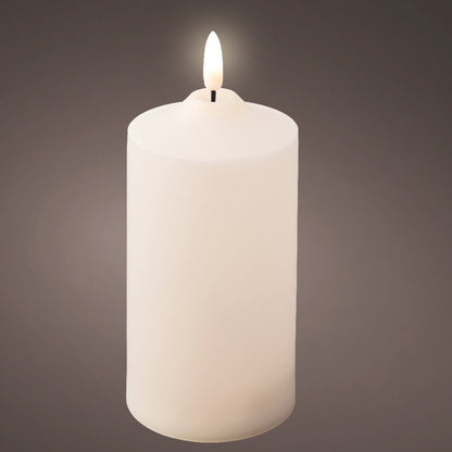 Outdoor LED Cream Church Candle 17cm