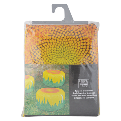 Outdoor Inflatable Pouffe Sunflower Design