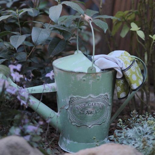 Rose Garden Green Vintage Style Watering Can