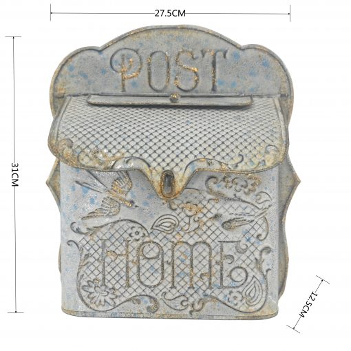 'Home' Distressed Post Box