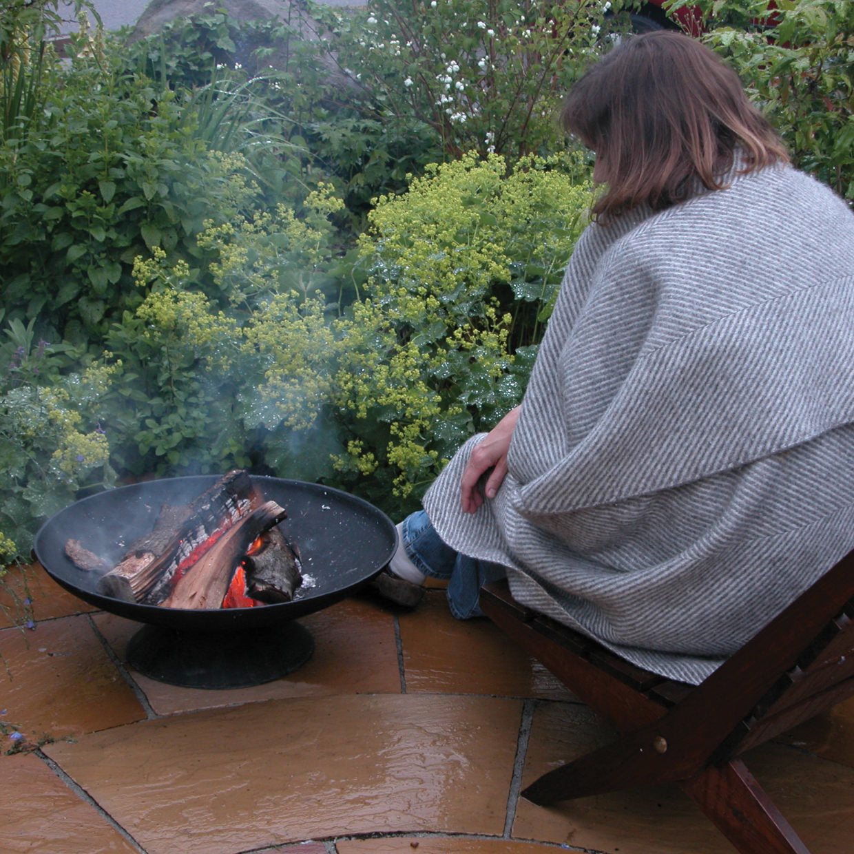 Fallen Fruits Cast Iron Fire Bowl Low 59cm