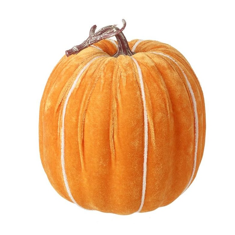 Halloween Velvet Pumpkin Decoration  23cm