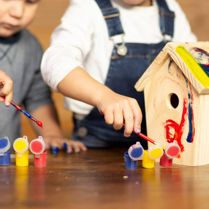 DIY Bird Nesting Box with Paint