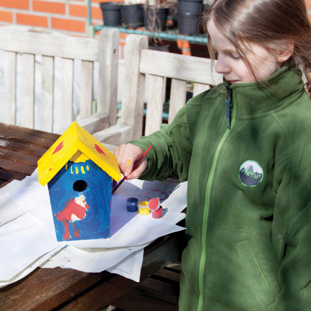 DIY Bird Nesting Box with Paint