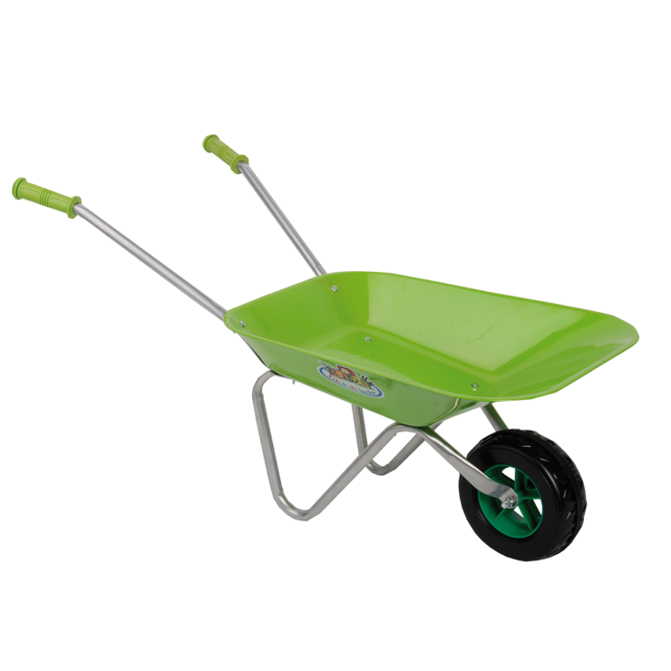 Childrens Green Wheelbarrow