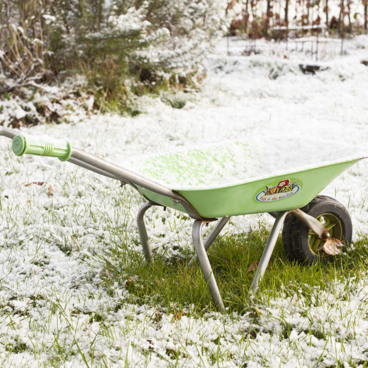 Childrens Green Wheelbarrow