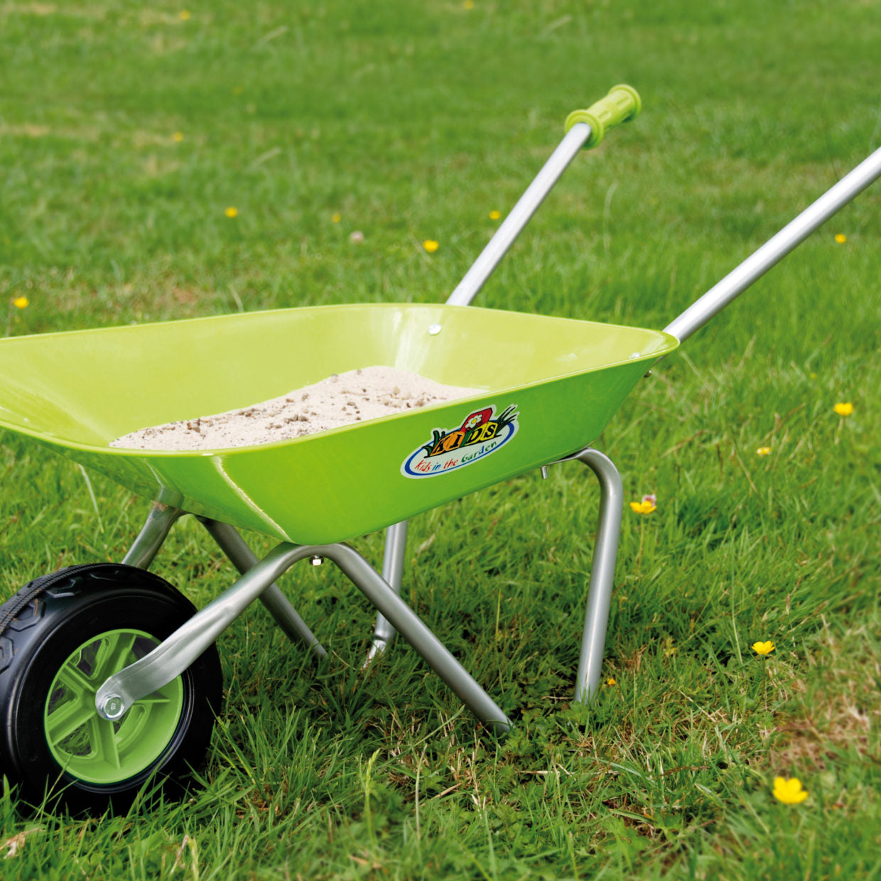 Childrens Green Wheelbarrow