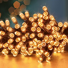 Premier TimeLights 50 Vintage Gold LED Battery Operated String Lights