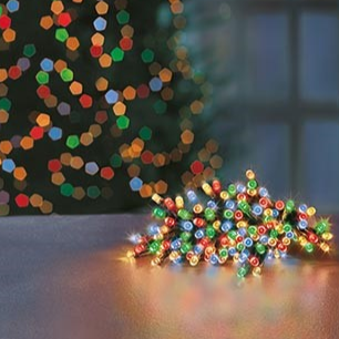 Premier TimeLights 400 Multi Coloured LED Battery Operated String Lights