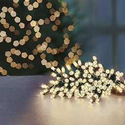 Premier TimeLights 400 Warm White LED Battery Operated String Lights