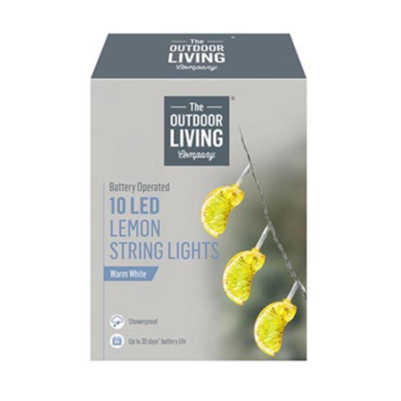 product box of lemon lights