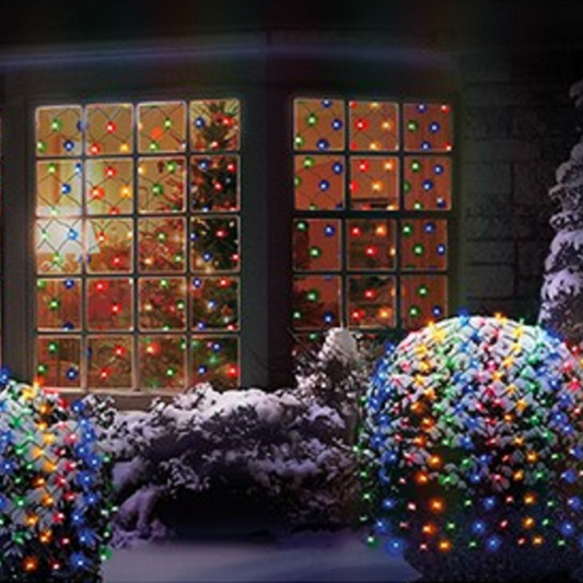 Premier 1.7m x 1.2m Multi Colour Net Lights