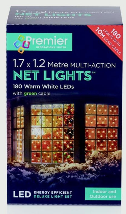 Premier 1.7m x 1.2m Warm White Net Lights