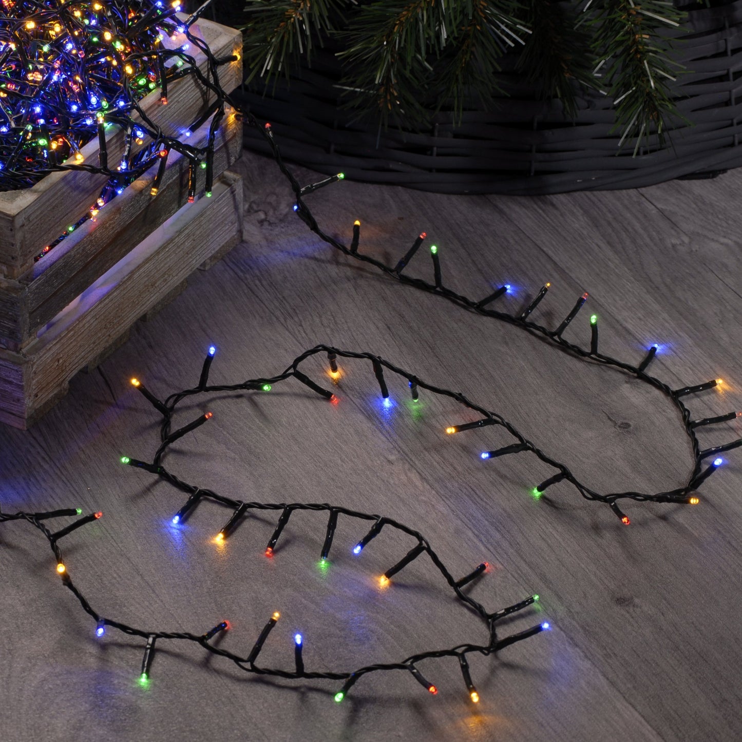 Festive Sparkle Brights 1000 Multi Coloured String Lights