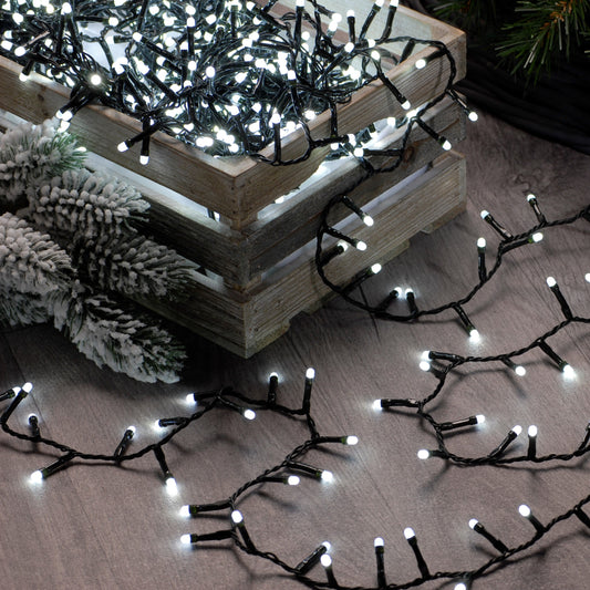 Festive 520 White Glow Worm Lights