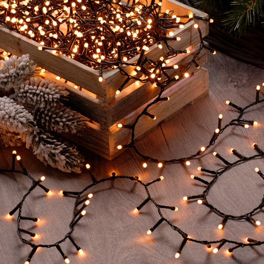 Festive 520 Warm White Glow Worm Lights