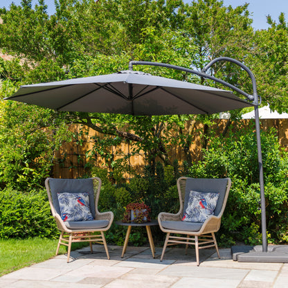 Palm 3m Cantilever Parasol Taupe