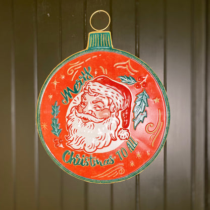 Santa Merry Christmas Sign 50cm