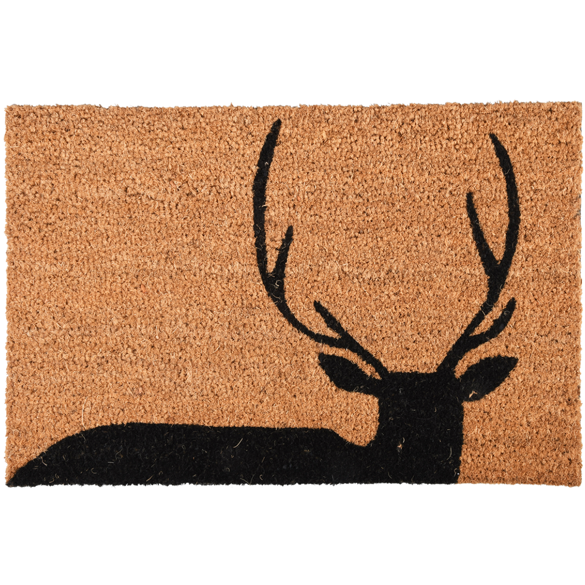 Stag Silhouette Design Coir Doormat