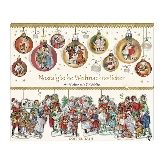 Coppenrath Victorian Stlye Christmas Sticker Book with Gold Foiling