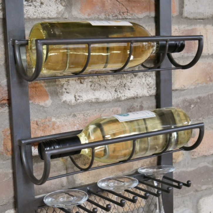 Industrial Style Wine Wall Unit