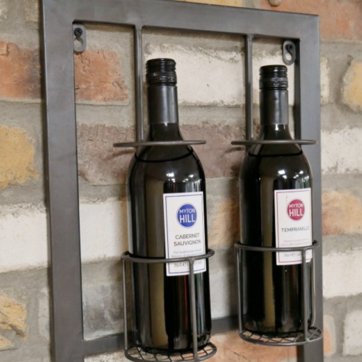 Industrial Style Wine Wall Unit