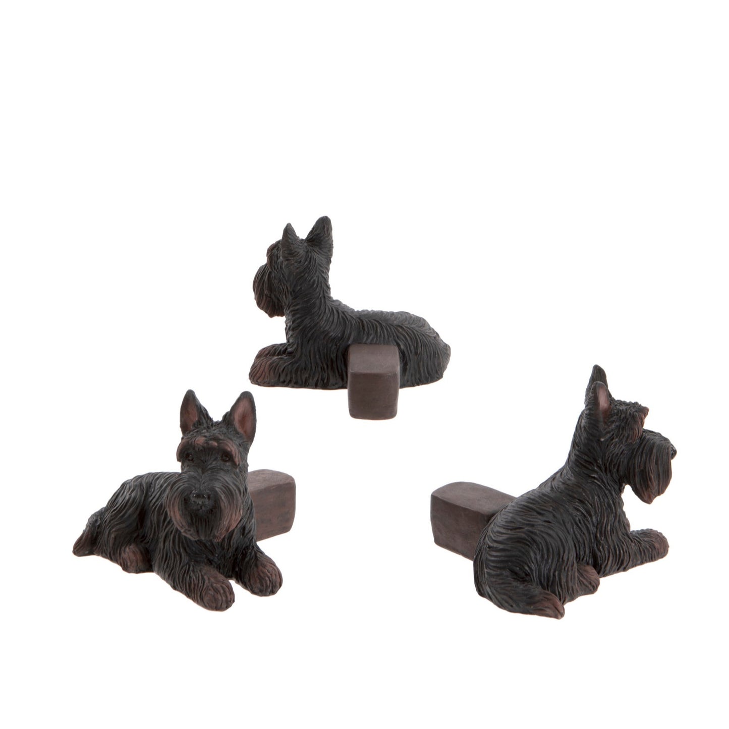 Set of 3 Scottie Dog Plant Pot Stands